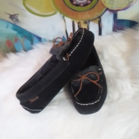 Natural Reflections Fur-Lined Suede Moccasins for Ladies - Picture 7 of 8